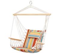 Outsunny Silla Colgante Hamaca con Cojín 100x106 cm Carga Máx. 100 kg