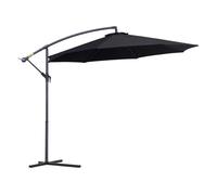 Outsunny Parasol de exterior para jardín color Negro