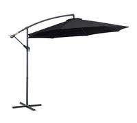 Outsunny Parasol de exterior para jardín color Negro