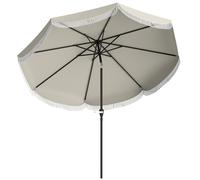 Outsunny Sombrilla de Jardín Sombrilla Exterior Inclinable 270x270 cm Gris Aosom España