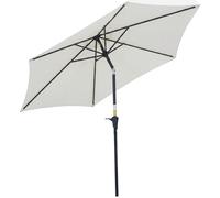 Outsunny Sombrilla Parasol Reclinable con Manivela de Aluminio - 2.7x2.35m Aosom España