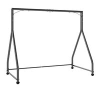 Outsunny Soporte Columpio de Acero Estructura de Columpio Carga 360 kg 210x117x175 cm de 2 y 3 Asientos Negro Aosom España