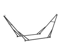 Outsunny Soporte Hamaca Plegable 2 en 1 Soporte para Silla Colgante con Estructura de Metal y Bolsa de Transporte Negro Aosom España