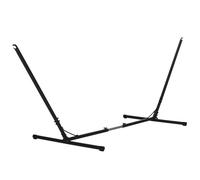 Outsunny Soporte para Hamaca de Jardín Ajustable 308-380x108x120 cm Estructura de Metal para Interiores y Exteriores Carga Máx. 120 kg Aosom España