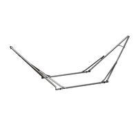 Outsunny Soporte para Hamacas 2 en 1, resistente a la intemperie, plegable, 290x92x88 cm, Negro Aosom España