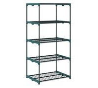 Outsunny Soporte para Plantas de Acero Verde Oscuro 67x49x138 cm