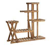 Outsunny Soporte para Plantas Carbonizado