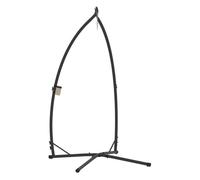 Outsunny Soporte para Silla Colgante de Acero con Base Establey Portavaso Negro Negro