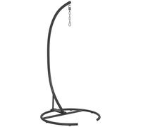 Outsunny Soporte para Silla Colgante de Huevos con Base Estable Marco de Silla de Metal Soporte para Silla Columpio para Interior y Exterior Carga 150 kg Ø102x195 cm Negro Black 102x102x195cm