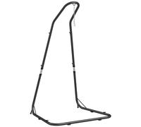 Outsunny Soporte para silla colgante Estructura para silla colgante Soporte para silla colgante, 133 cm x 116 cm x 195/230 cm, negro