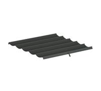 Outsunny Cubierta para Pérgola Retráctil 2,5x2,55m 10 Orificios de Drenaje Dark gray 250x255 cm