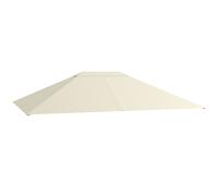 Outsunny Techo de Repuesto 4x3 m para Gazebo Anti-UV en Poliéster con Toma de Aire, Crema Aosom España