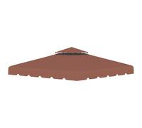 Outsunny Techo de Repuesto para Cenador 3x3 m con Techo Doble Chocolate