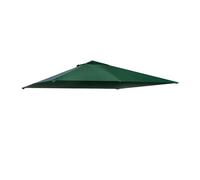Outsunny techo de repuesto para cenador, 3x3 m, cubierta de repuesto con 8 orificios de drenaje, ventilación y protección uv, solo toldo de recambio para pabellón gazebo, verde