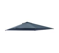 Outsunny techo de repuesto para cenador, 3x3 m, cubierta de repuesto con 8 orificios de drenaje, ventilación y protección uv, solo toldo de recambio para pabellón gazebo, verde oscuro