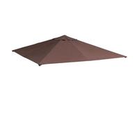 Outsunny Techo de Repuesto para Cenador 8 Orificios 3x3 m Café | Ventilación, Protección UV, SOLO Toldo de Recambio para Pabellón Gazebo