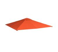 Outsunny techo de repuesto para cenador, 3x3 m, cubierta de repuesto con 8 orificios de drenaje, ventilación y protección uv, solo toldo de recambio para pabellón gazebo, naranja