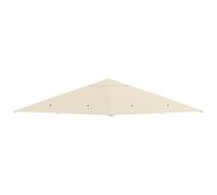 Outsunny Techo de Repuesto para Cenador 8 Orificios 3x3 m Blanco Crema | Ventilación, Protección UV, SOLO Toldo de Recambio para Pabellón Gazebo