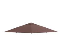 Outsunny techo de repuesto para cenador, 3x3 m, cubierta de repuesto con 8 orificios de drenaje, ventilación y protección uv, solo toldo de recambio para pabellón gazebo, café