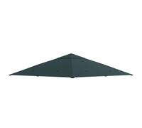Outsunny Techo de Repuesto para Cenador 8 Orificios 3x3 m Verde Oscuro | Ventilación, Protección UV, SOLO Toldo de Recambio para Pabellón Gazebo