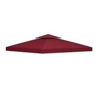 Outsunny - Techo de Repuesto para Gazebo de jardín, 3 x 3 m, Color vinoso | Lona de repuesto para pabellón cenador