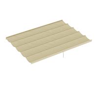 Outsunny Techo de Repuesto Retráctil 3,5x2,6 m para Marco de 4x3 m Toldo de Tela Solo para Cenador Jardín con 10 Orificios Beige