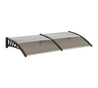Outsunny Tejadillo de Protección 200x96 cm para Puertas y Ventanas Marrón Brown 200x96x27 cm