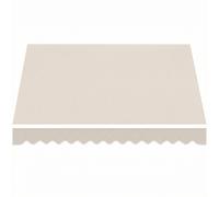 Outsunny Tela de Repuesto para Toldo 3,5x2,5 m Repelente al Agua con Volante, Crema Aosom España