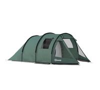 Outsunny Tienda de Campaña de Túnel Tienda Camping para 3 Personas Impermeable PU2000 mm Protección UV30+ con Ventanas y Bolsa de Transporte para Trekking Camping Playa Aventura 475x264x172 cm Verde
