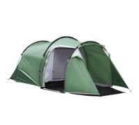 Outsunny Tienda de Campaña Familiar 3-4 Personas Plegable Impermeable 2000+ mm a Prueba de UV 20+ con Vestíbulo para Camping Senderismo Festivales 426x206x154 cm Verde Aosom España