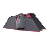 Outsunny Tienda de Campaña Familiar para 2-3 Personas Impermeable Protección UV Vestíbulo Amplio 426x206x154 cm Gris Oscuro Aosom España