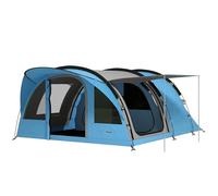 Outsunny Tienda de campaña familiar para 4 personas de fácil instalación con 2 habitaciones, tienda de campaña impermeable con cubierta de suelo cosida, puertas, ventanas, bolsillos de almacenamiento