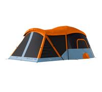 Outsunny Tienda de Campaña Familiar para 4 Personas Tienda Camping Plegable Tipo Túnel con 2 Habitaciones Puertas Ventanas Tragaluces Bolsa y Gancho Impermeable 3000 mm Fácil Montaje para Senderismo 5