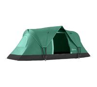 Outsunny Tienda de Campaña Familiar para 5-6 Personas Tienda de Acampada de Túnel Impermeable 3000mm+ Tienda de Camping con Bolsa de Transporte y Gancho para Pescar Senderismo 455x230x180 cm Verde