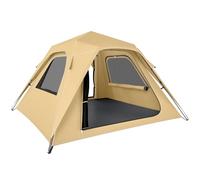 Outsunny Tienda de Campaña Instantánea Tienda Pop Up 2-3 Personas Caqui | Ventanas de Malla, Bolsa de Transporte, Impermeable 3000mm, Protección UPF50+