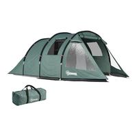 Outsunny Tienda de Campaña para 3-4 Personas Impermeable Protección UV con Bolsa de Transporte 475x264x172 cm Verde Aosom España