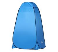 Outsunny Tienda de Ducha Camping Portátil Carpa Vestidor Plegable con Funda para Playa y Montaña 120x120x190 cm Azul Aosom España