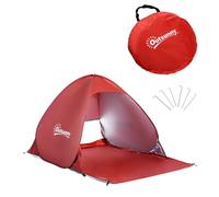 Outsunny Tienda de Playa Impermeable y Portátil Anti-UV para Playa Camping