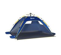 Outsunny Tienda de Playa Plegable Pop-up 220x173x120 cm Azul Oscuro Azul