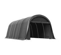 Outsunny Tienda Garaje 3x6m con Paredes Desmontables Gris Oscuro | Tienda impermeable, puerta enrollable, techo arqueado, UPF50+, tienda garaje invernal, resistente UV, refugio SUV