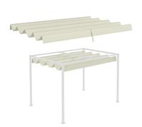 Outsunny Toldo de Repuesto para Pergola con Protección UV 30+ 3 x 2 m, Tela de en Color Crema