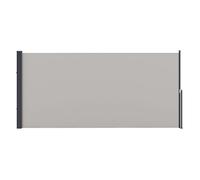 Outsunny Toldo Lateral Retráctil Pantalla Enrollable 300x140 cm Gris Claro