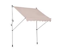 Outsunny Toldo Manual Retráctil 200x150 cm Ajustable con Manivela para Terraza Balcón Jardín Patio Protección Solar Beige Aosom España
