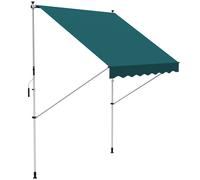 Outsunny Toldo Manual Retráctil 200x150x170-280cm con Manivela para Terraza verde
