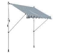 Outsunny Toldo Manual Retráctil Altura Ajustable con Manivela 170-280 cm