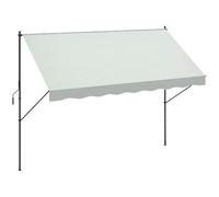 Outsunny Toldo Manual Retráctil 300x170x200-290 cm Ajustable con Manivela Protección Solar UV40+ para Balcón Terraza Crema Aosom España