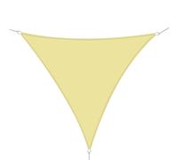 Outsunny Toldo Vela Color Crema sombrilla Parasol triangulo Tela de Poliéster Jardin Playa Camping Sombra Medidas, Medida 6x6x6 Metros Gold 600x600x600cm
