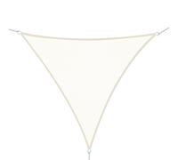 Outsunny Toldo Vela Color Crema sombrilla Parasol triangulo Tela de Poliéster Jardin Playa Camping Sombra Medidas, Medida 6x6x6 Metros Cream 600x600x600cm