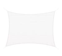 Outsunny Toldo Vela de Sombra Rectangular 4x6 m Toldo de Terraza de HDPE con Anti-UV Anillo de Acero Inoxidable y Cuerdas de Nylon para Jardín Patio Arena Cream 400x600cm