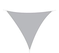 Outsunny Toldo vela Triangular 4x4x4 metros Toldo tipo Sombrilla Parasol Triángulo de Poliéster para Jardín Playa Camping Color Gris Aosom España